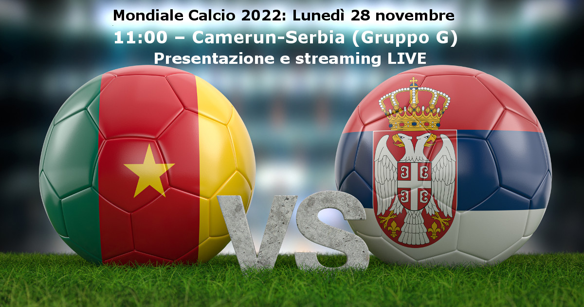 Mondiale Calcio Camerunvsserbia In Diretta Live Alle Vivicentro