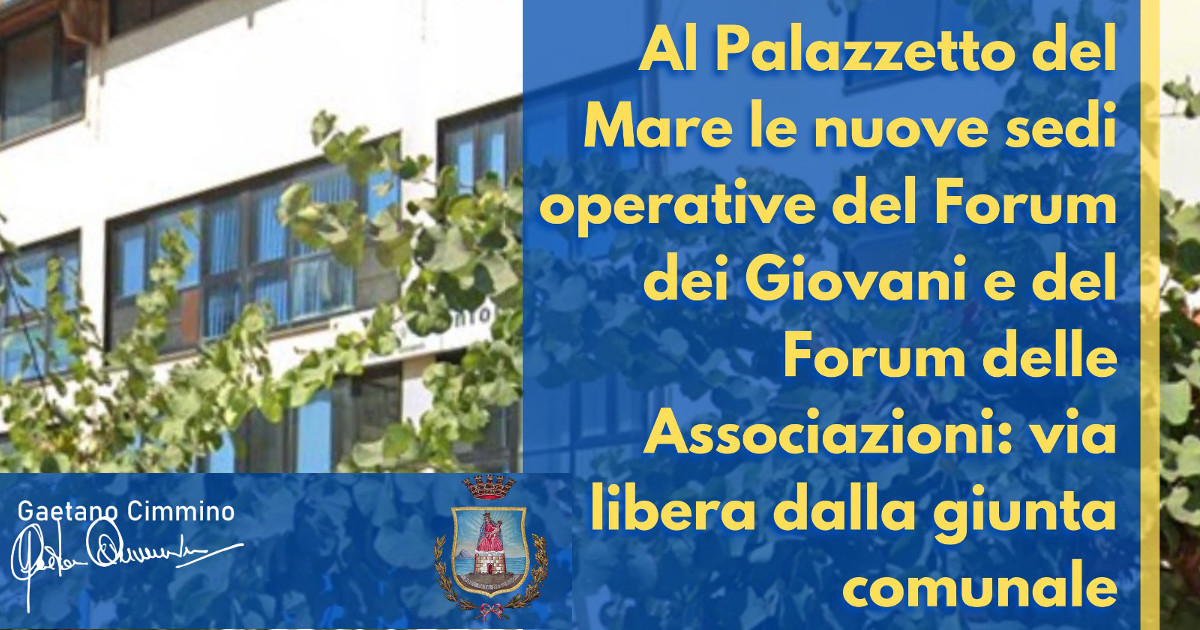 Forum dei giovani Castellammare; in arrivo nuove sedi operative