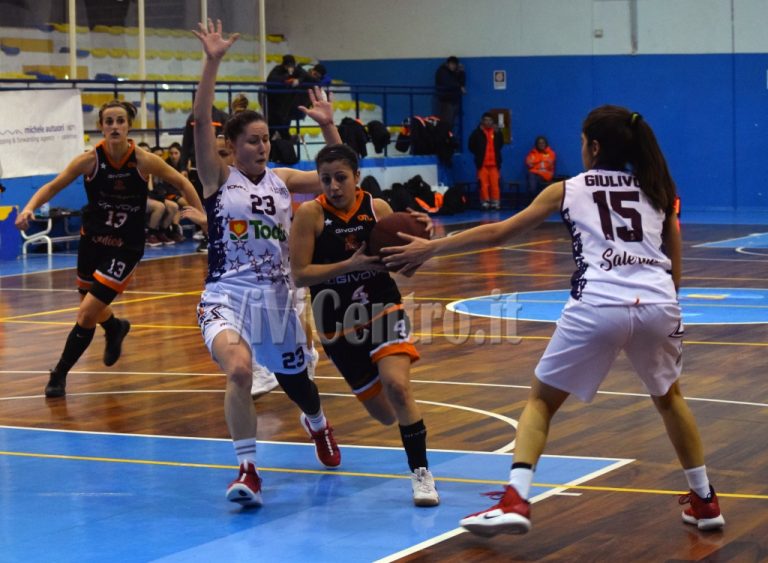 Le foto del match Todis Salerno vs Givova Ladies (50-56) | ViViCentro