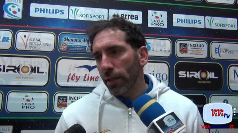 Juve Stabia, Caserta: Gara giocata come avevamo previsto. Non abbassiamo la guardia (VIDEO)