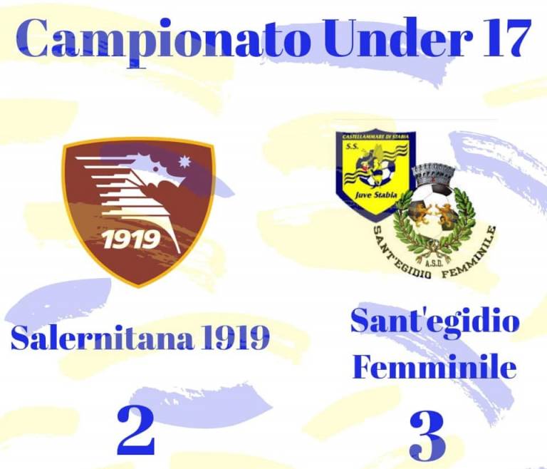 Under 17 Femminile, Salernitana-Sant’Egidio/Juve Stabia 2-3