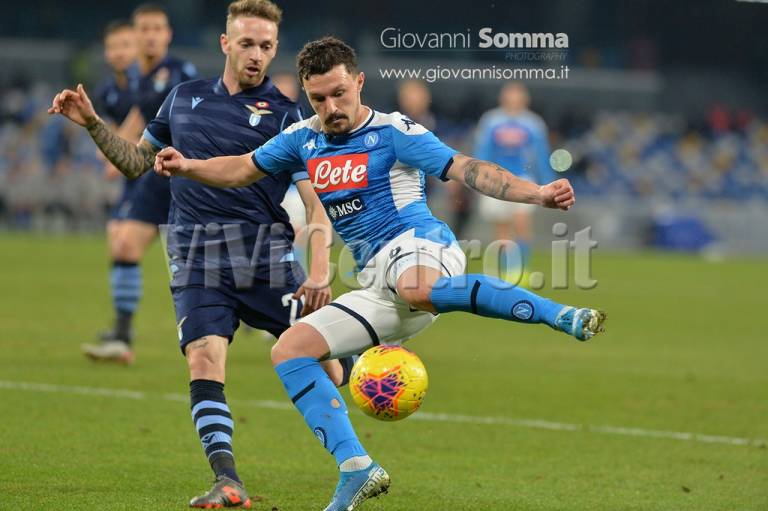 Mario Rui (Napoli) e Marco Mancosu (Lecce) in mixed zone VIDEO