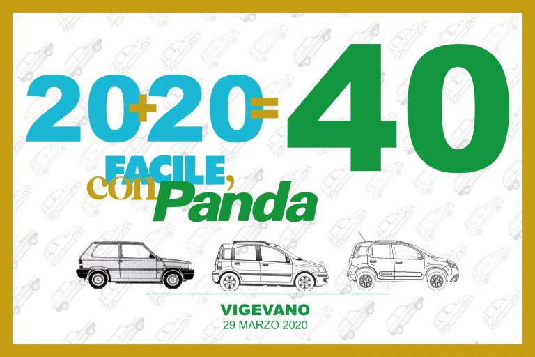 2020=40 anni di Fiat Panda. Un estimatore organizza un mega raduno a Vigevano