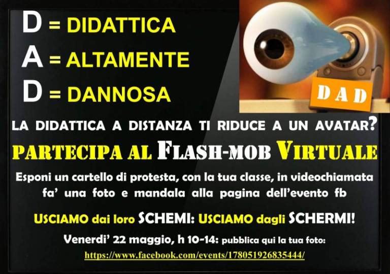 LA SCUOLA DICE “NO” ALLA DAD (DIDATTICA ANTI DEMOCRATICA)!