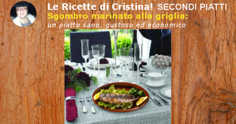 Sgombro marinato alla griglia