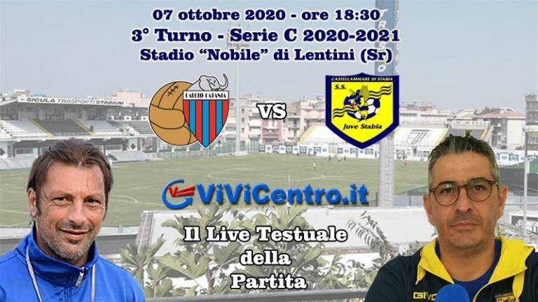 Rileggi LIVE – Catania-Juve Stabia 1-0 (24° Tonucci)