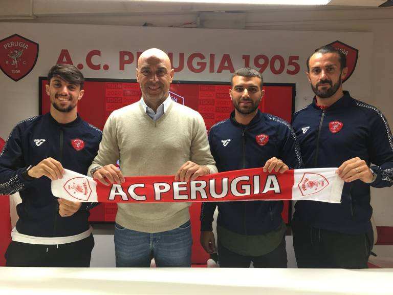 PERUGIA | Presentati i nuovi acquisti Baiocco, Crialese e Elia