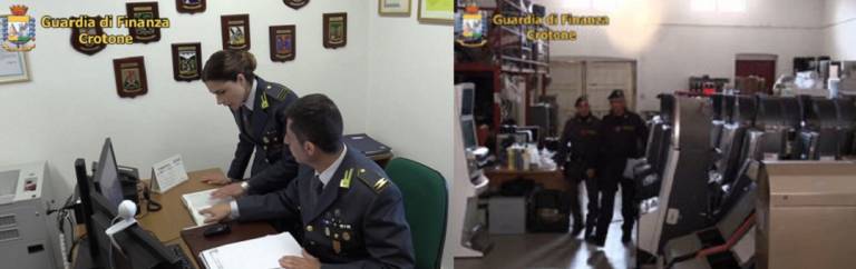 Crotone, 22 milioni di euro sottratti al fisco da parte di un’azienda di Gaming