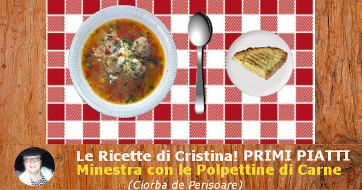 Minestra con le Polpettine di carne