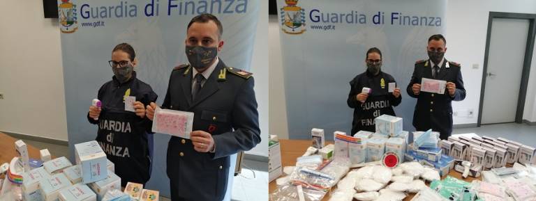 Sequestrati a 4 esercenti di nazionalità cinese circa 17 mila dpi e oltre 150 termometri infrarossi