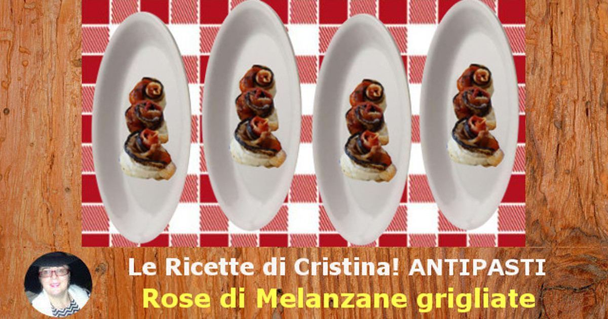 Rose di Melanzane grigliate con speck