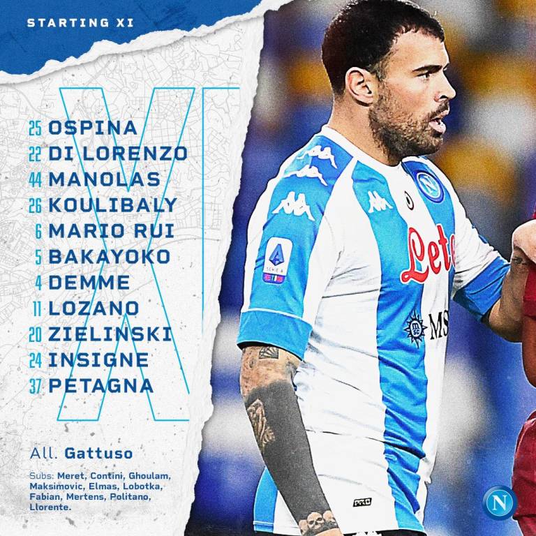 Crotone-Napoli, le formazioni ufficiali