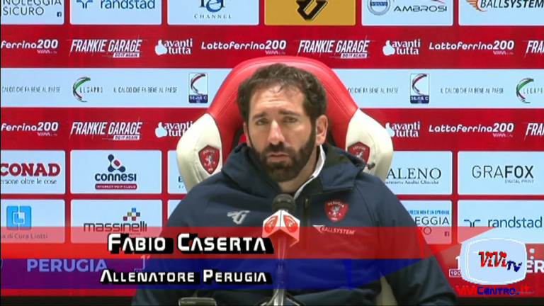 Perugia, Caserta: “Sistema di gioco importante ma non fondamentale”