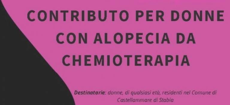 Castellammare, contributo destinato a donne con alopecia da chemio per l’acquisto di parrucche