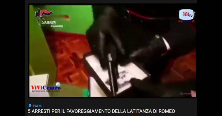 5 arresti per favoreggiamento della latitanza di Domenico Romeo – VIDEO