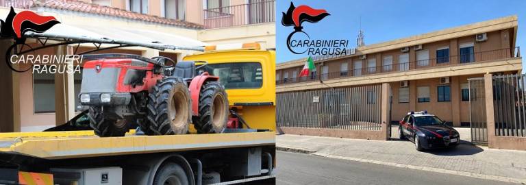 Due trattori rubati, recuperati dai Carabinieri
