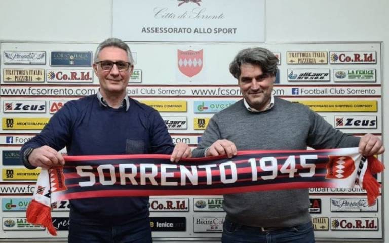 Sorrento, è ufficiale: Pino La Scala è il nuovo allenatore dei rossoneri