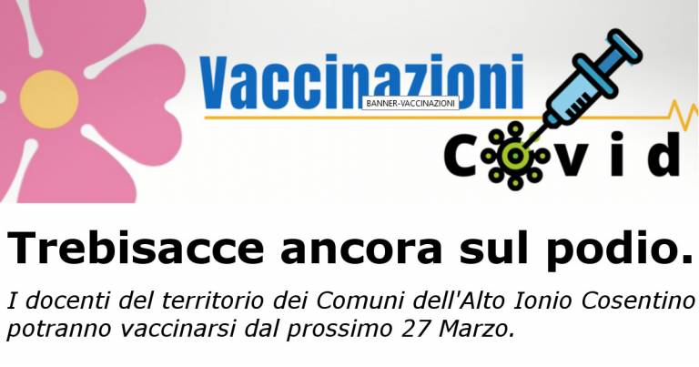 Trebisacce ancora sul podio: dal 27 al via le vaccinazioni