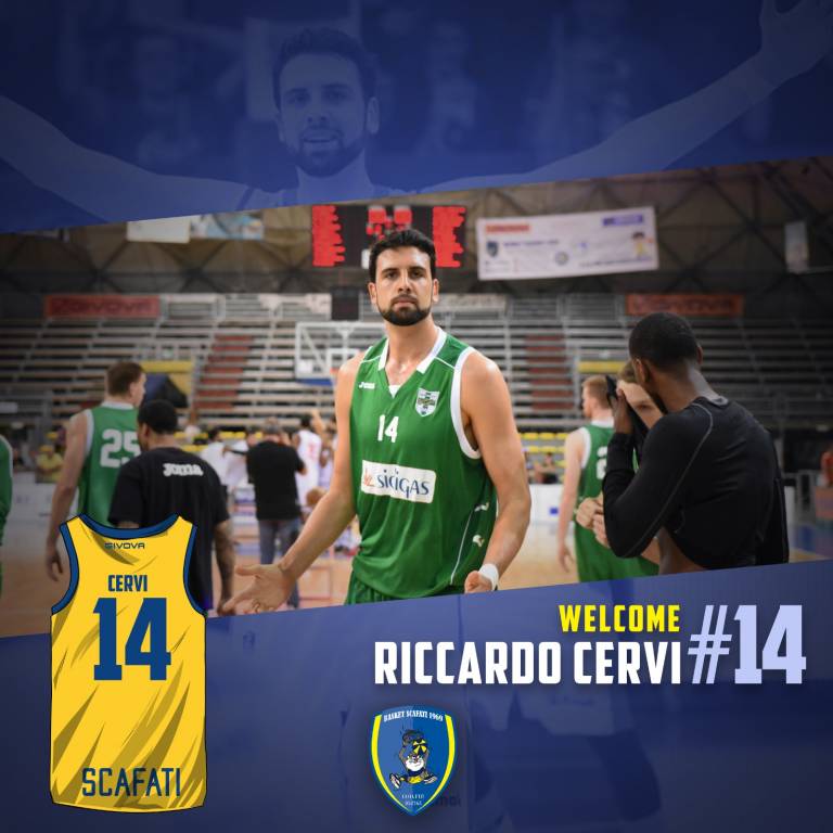 Givova Scafati, ufficiale il tesseramento del pivot Riccardo Cervi