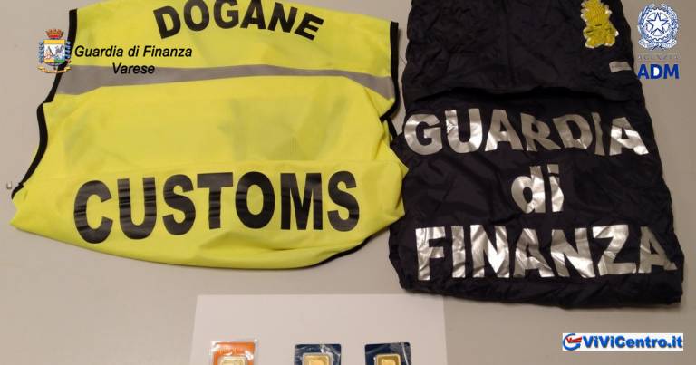 Aeroporto Malpensa: sequestrate 3 placchette d’oro di contrabbando