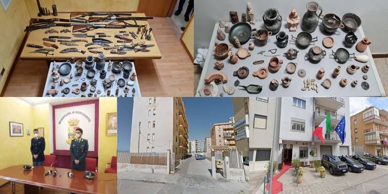 Collezionista di fucili, pistole, pugnali, stiletti e reperti archeologici: arrestato