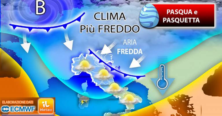 Meteo Pasqua e Pasquetta 2021: ultimi rovesci e temporali