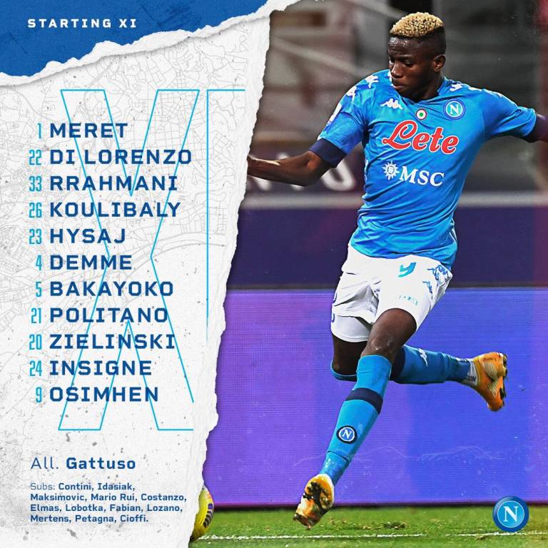 Torino-Napoli, le formazioni ufficiali