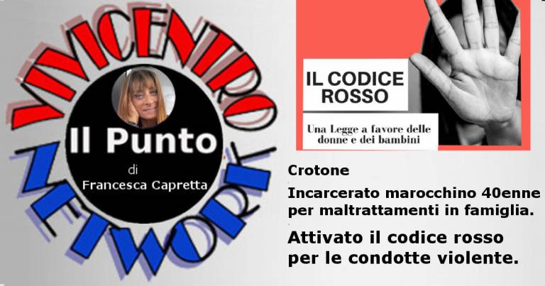 Crotone. Il Tribunale attiva il codice rosso per i maltrattamenti familiari