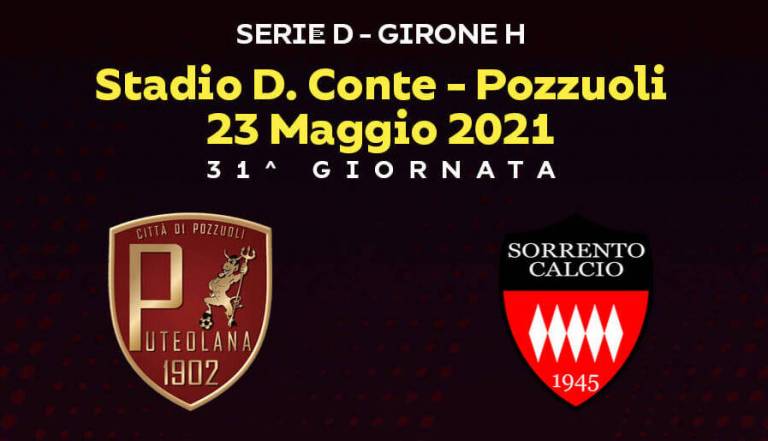 Sorrento, l’1 a 1 nel derby con la Puteolana rimanda il discorso salvezza