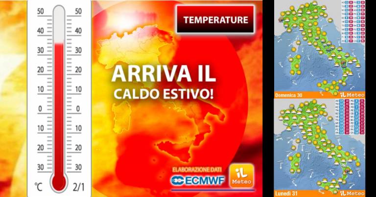 Weekend con qualche Temporale, dal 3 Giugno estate con caldo in aumento