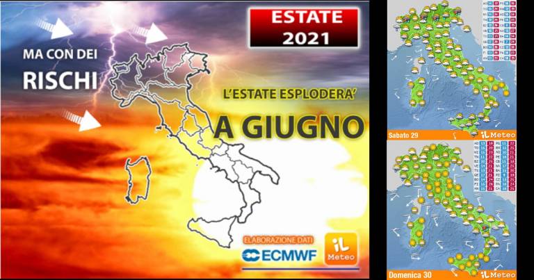 Meteo: sarà estate subito a Giugno, ma Luglio e Agosto potrebbero…