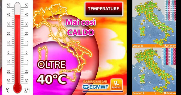 Caldo Africano sempre più intenso e fino a 42°C, AFA!
