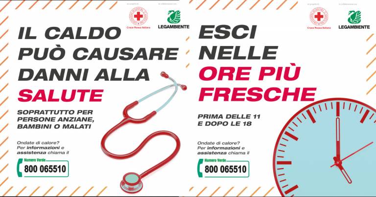 CRI e Legambiente: come prevenire gli effetti delle ondate di calore