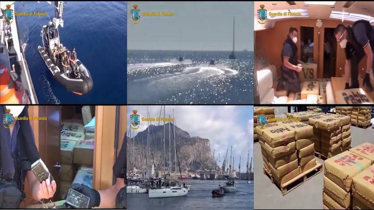 Veliero con 6 tonnellate di hashish intercettato nel Canale di Sicilia