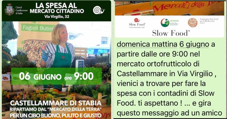 Castellammare di Stabia: domenica al mercato Slow Food