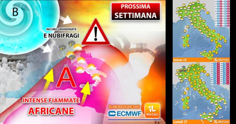 Meteo: Domenica tropicale, poi una settimana estrema. Da Lunedì…