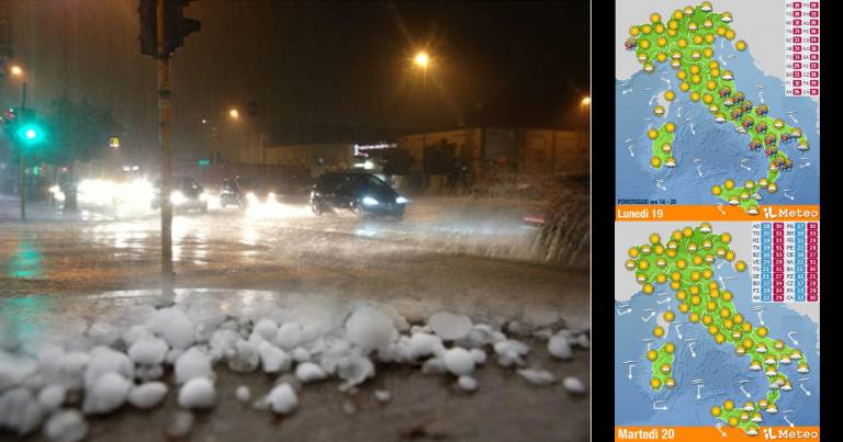 Meteo 19-24 luglio: prima grandine e temporali, poi Anticiclone