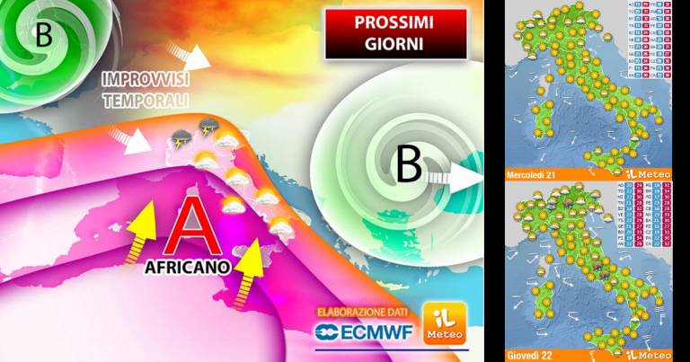 Meteo 21-25 luglio: da Mercoledì Anticiclone Africano più Invadente