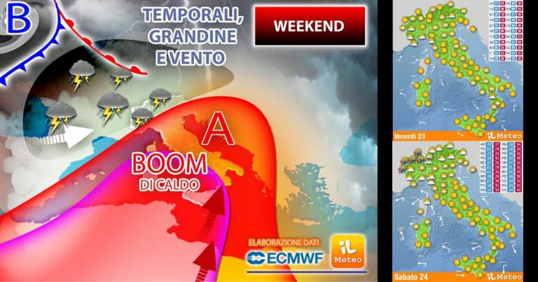 Meteo 23-25 luglio: Weekend Infernale, da Sabato boom di caldo africano