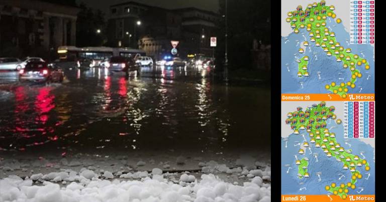 Meteo 25-30 luglio: temporali e grandine colpiranno almeno 4 regioni