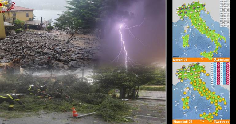 Meteo 27 luglio 1 Agosto: Oggi a rischio Violenti Temporali al Nord