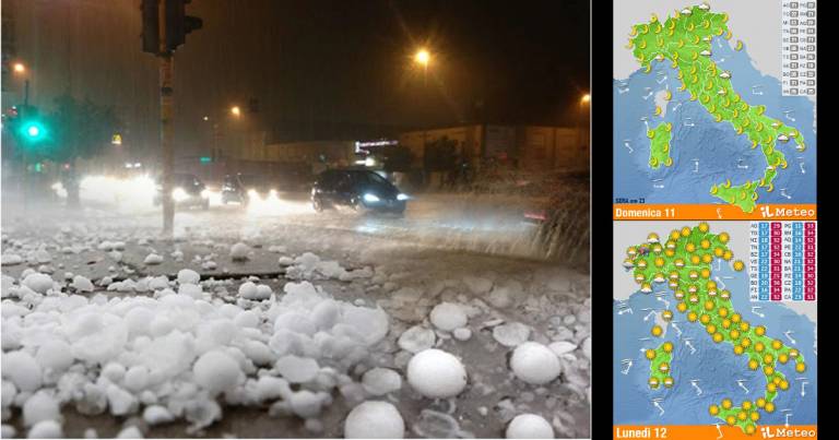 Meteo: prossime ore critiche in almeno 4 regioni. Da Martedì 13…
