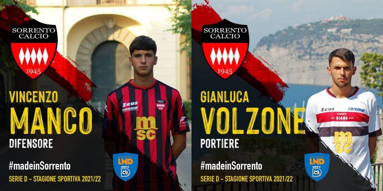 Sorrento, Volzone sarà il nuovo portiere. C’è anche la new entry Manco