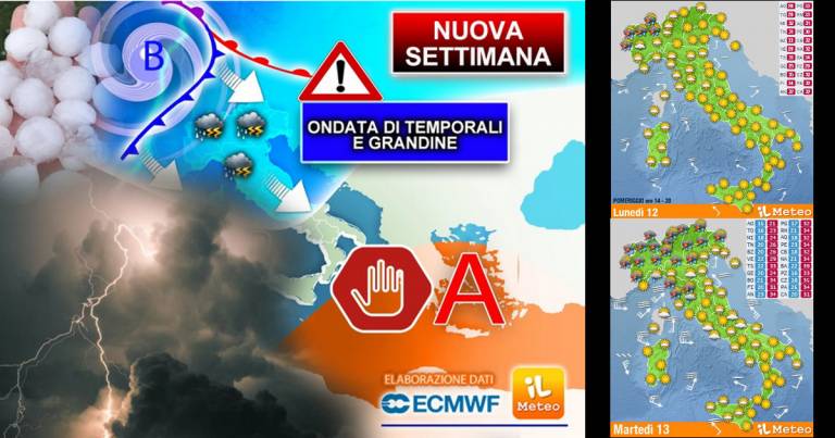 Estate in crisi: da Martedì Ciclone di temporali