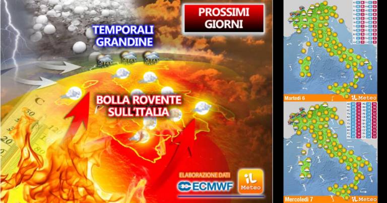 Previsioni Meteo per l’Italia: Anticiclone Africano, caldo e grandine