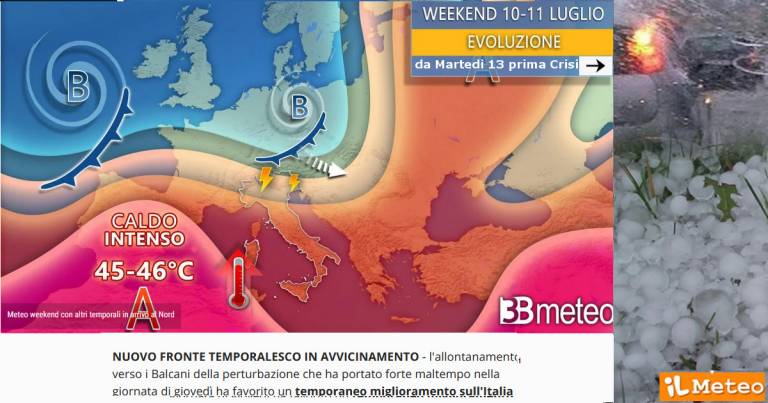 WEEKEND a tutto Sole ma da Martedì 13 prevista prima Crisi dell’estate