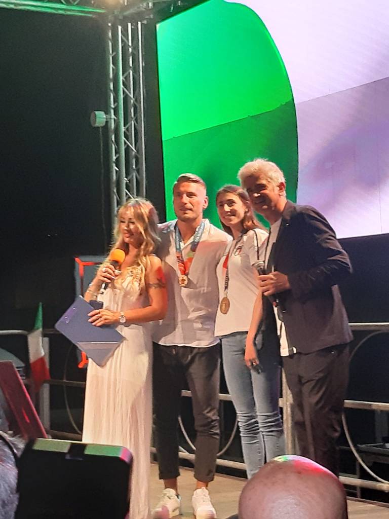 Carlo Ametrano presente alla premiazione di Irma Testa e Ciro Immobile