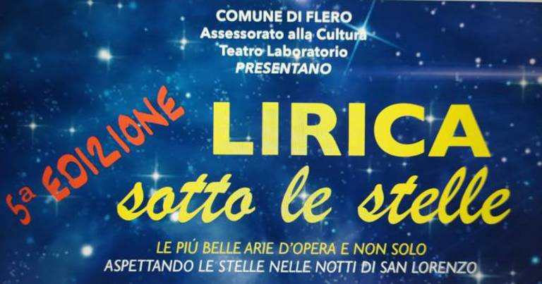 Flero: quinta edizione della notte lirica sotto le stelle