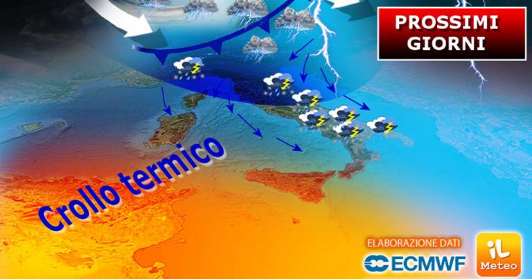 Meteo 26-30 Agosto: in arrivo impulso freddo e nubifragi