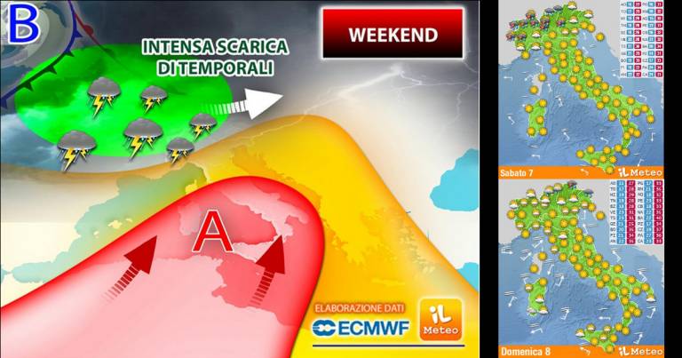 Meteo 7-12 Agosto: Tregua dai Temporali al Nord, meno caldo al Sud